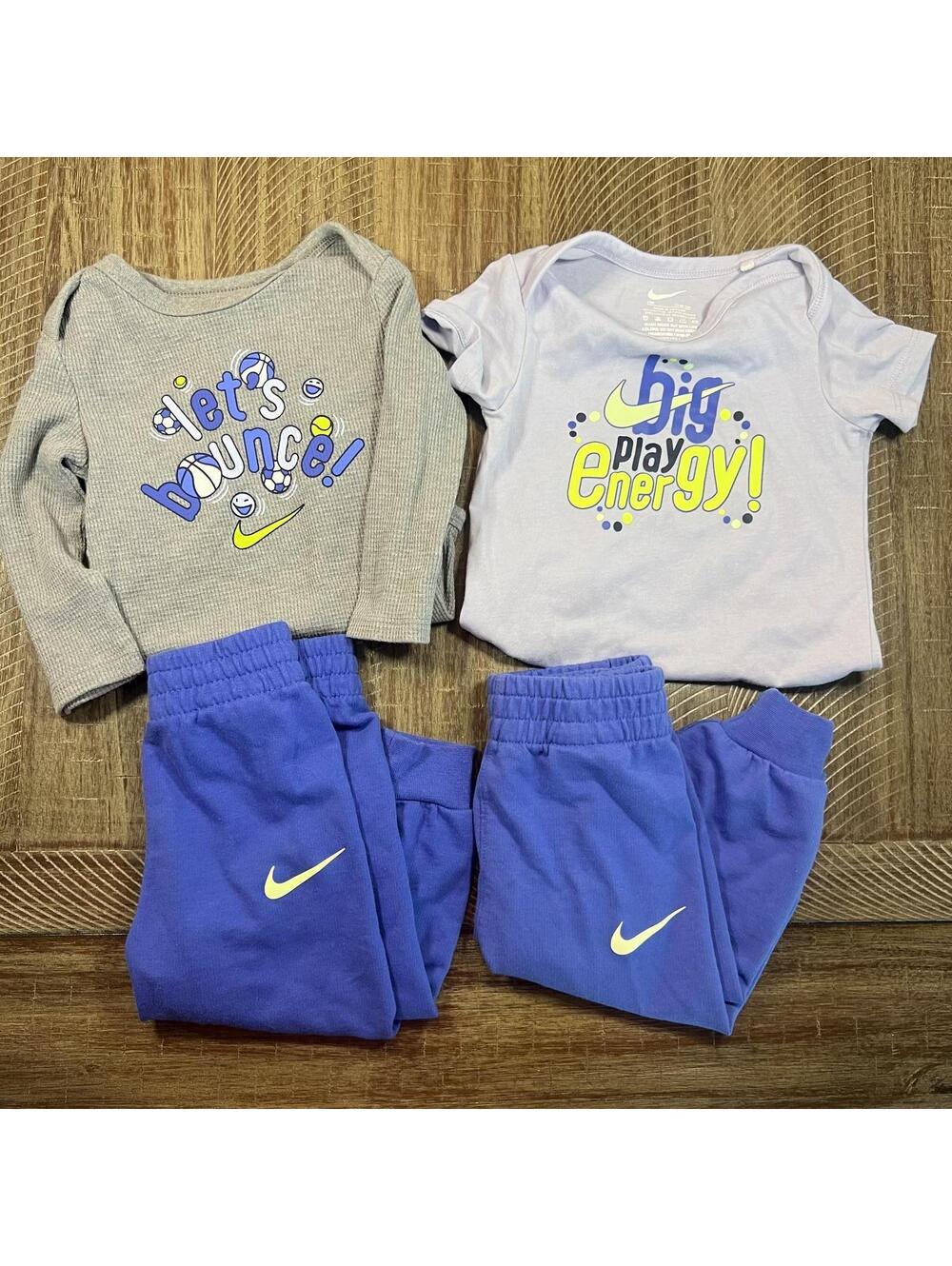 Nike Baby Boy bundle of 2 matching outfit sets - 12M